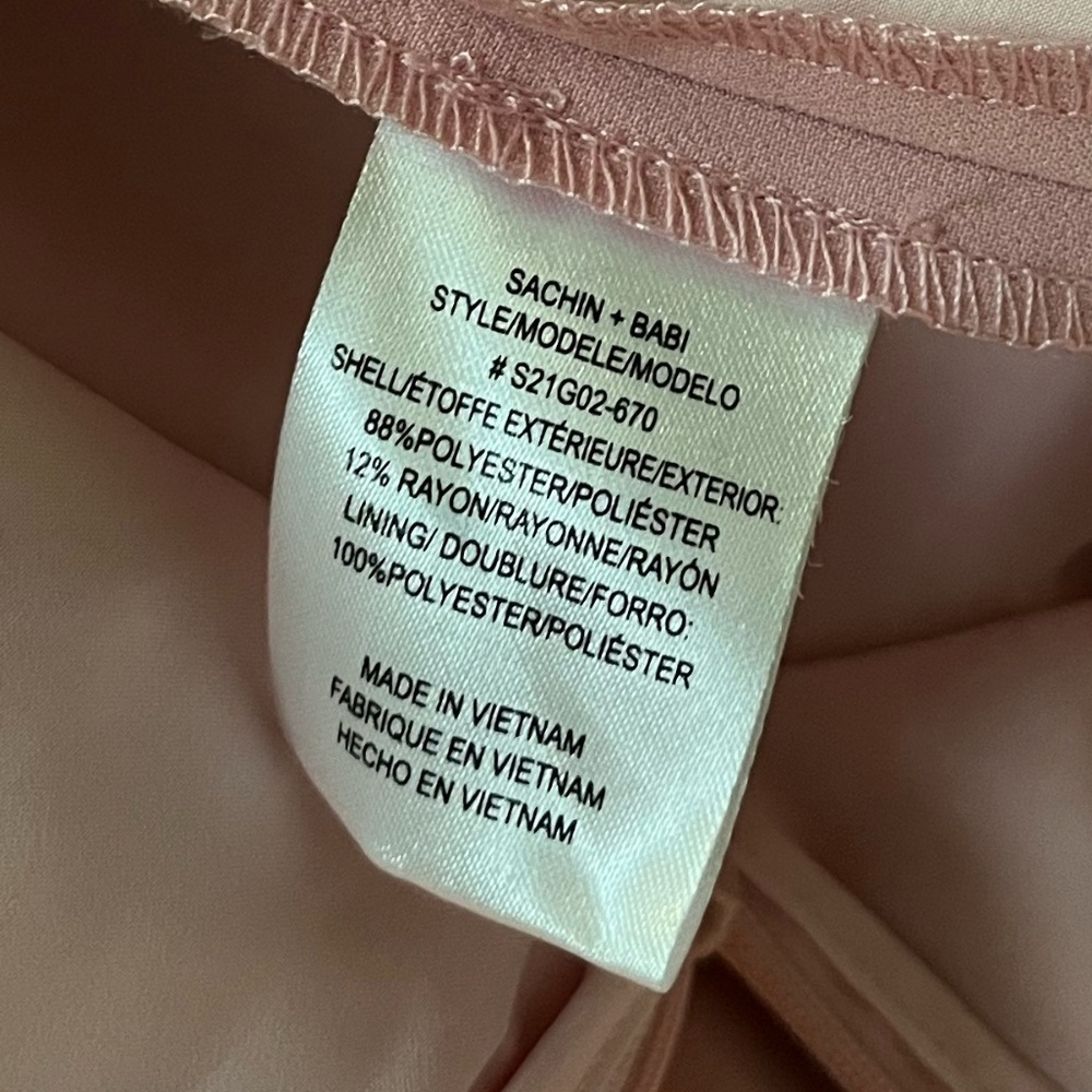 NWT SACHIN + BABI | Pink Layla Midi Dress w Puff Sleeve and Mermaid Hem | Size 4 - Picture 15 of 16